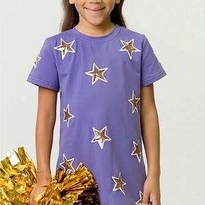 Belle Cher
Purple and Gold Star Dress